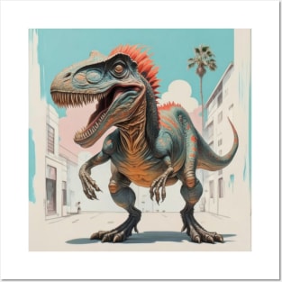 Dinosaur digital illustration Posters and Art